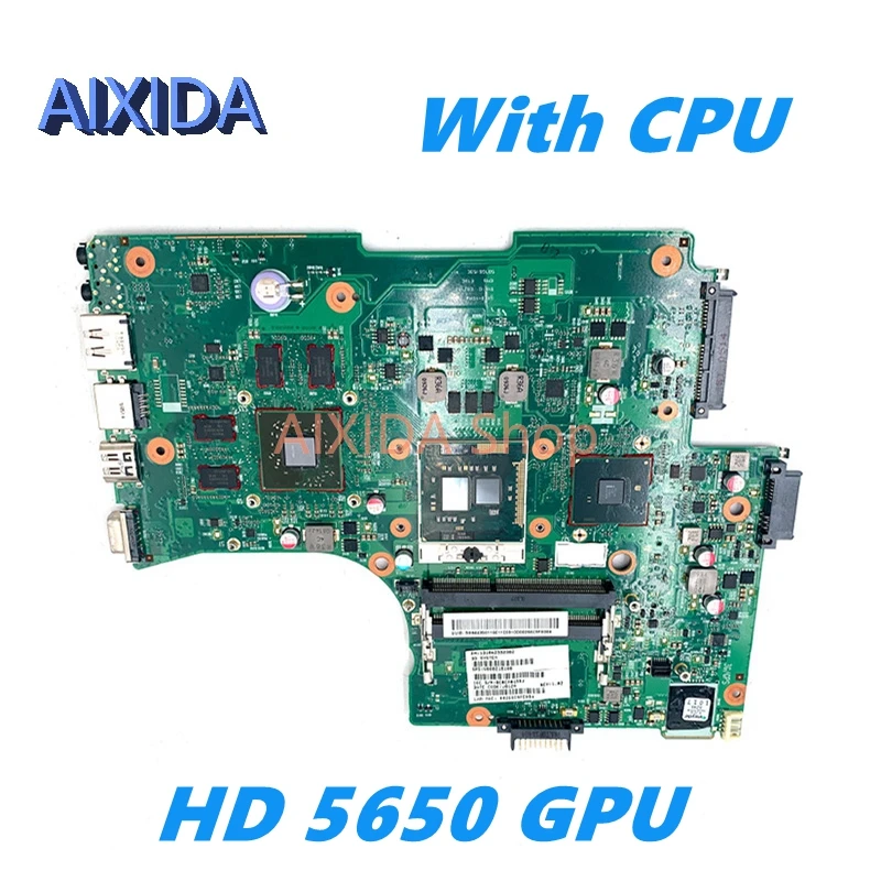 AIXIDA V000218020 V000218100 6050A2332301 Mainboard For Toshiba Satellite L650 Laptop Motherboard HD5650 GPU HM55 full tested