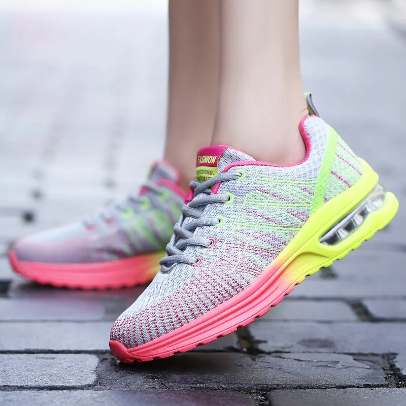 Women Shoes Running Shoes For Women Outdoor Elastic Jogging Sneakers Air Cushion Sports Shoes Tennis