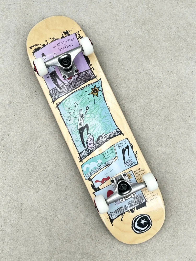 

Brand Discount Foundation Skateboard 8 in Youth Adult Complete Skateboard Maple Double Concave Skateboard Double Kick Skateboard
