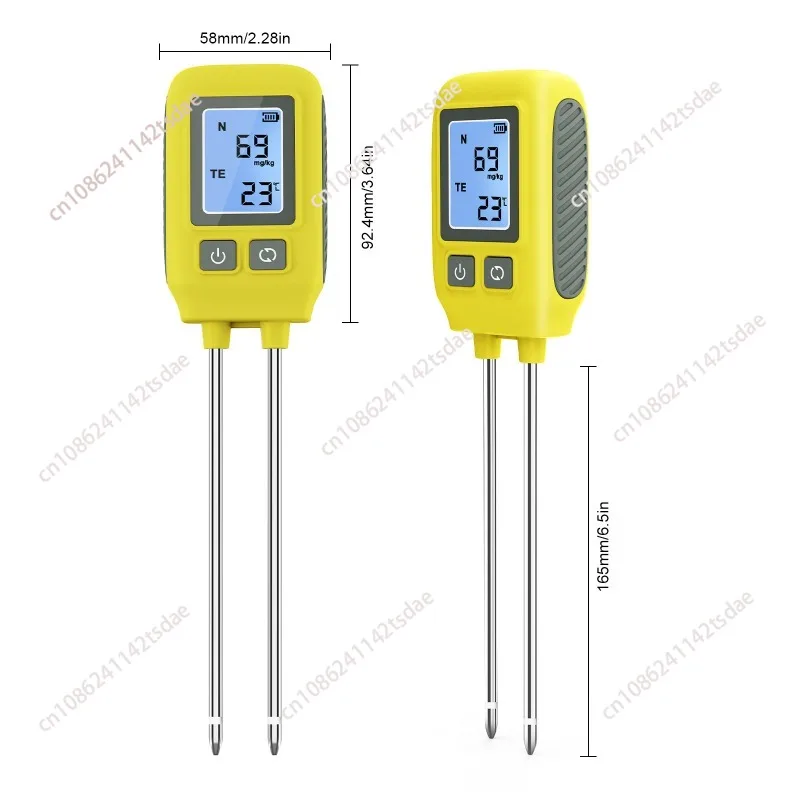 Soil nitrogen, phosphorus and potassium detector digital display four-in-one fertility organic matter trace element