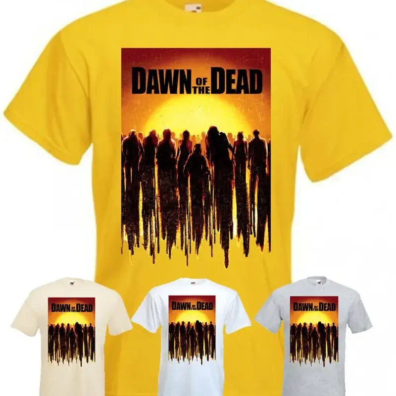 

Футболка Dawn Of The Dead v17 белая, желтая, фильм ужасов Romero, все размеры S 5XL