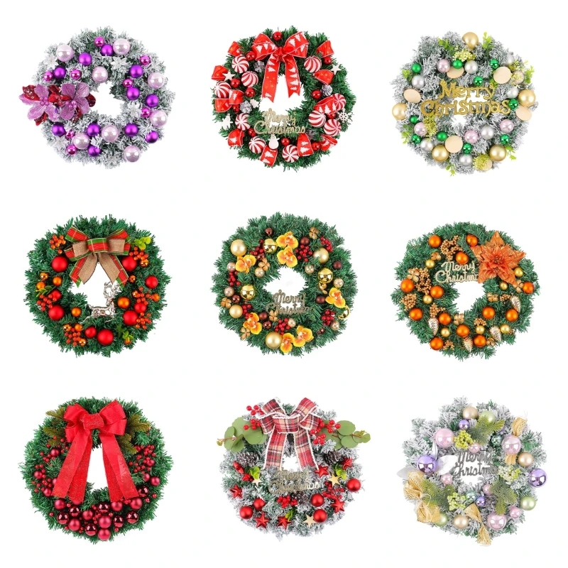 Christmas Wall Wreath with Sparkling Decoration for a Pleased Holiday Feel