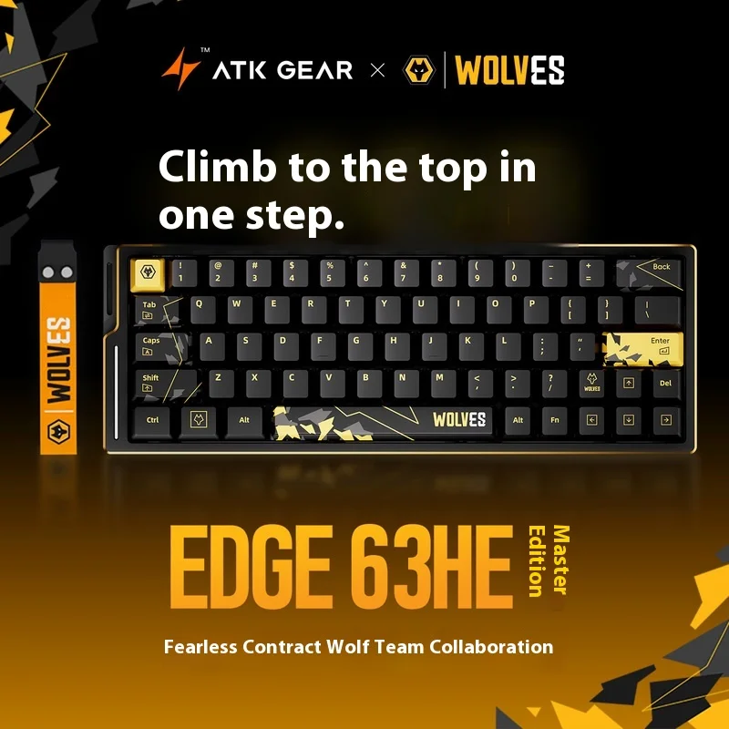 

ATKxWOL/LEV EDG60/63HE Master Edition Wolf Team Joint Esports Клавиатура с магнитной осью Fearless Contract Feel Good