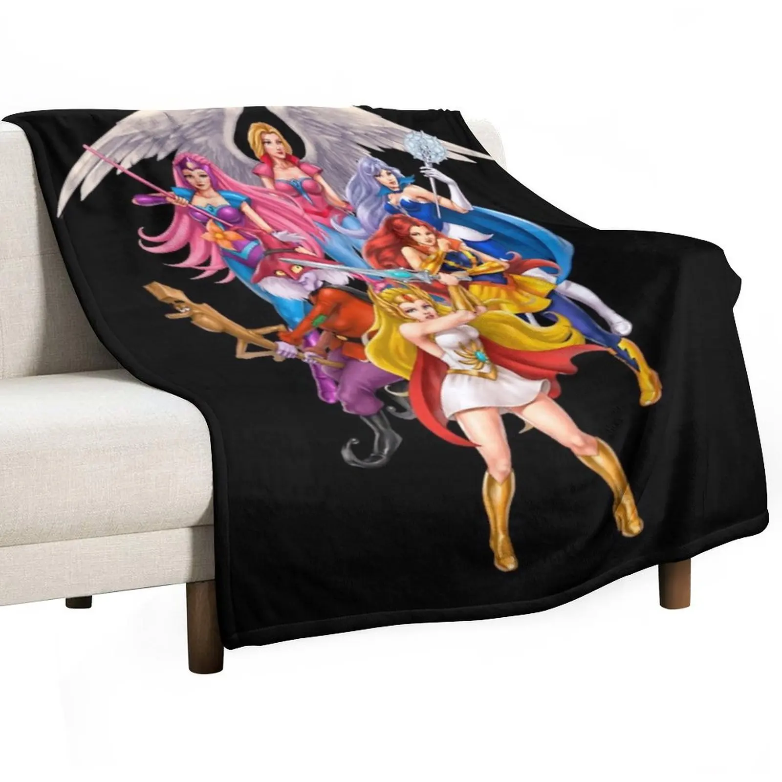 

the princess of power Throw Blanket Furrys Luxury Throw Sofas Thermal Blankets