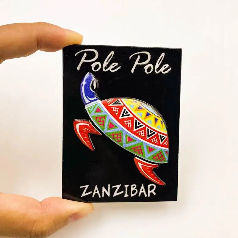 

Tanzania Zanzibar Creative Colorful Turtle Magnetic Fridge Magnet Travel Souvenir Home Decoration Gift