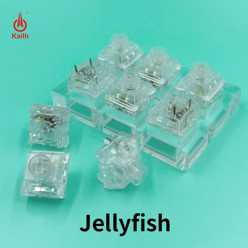 

Kailh Box Jellyfish Switch Mechanical Keyboard Switch Waterproof And Dustproof Clicky Linear 5Pin Transparent Switches
