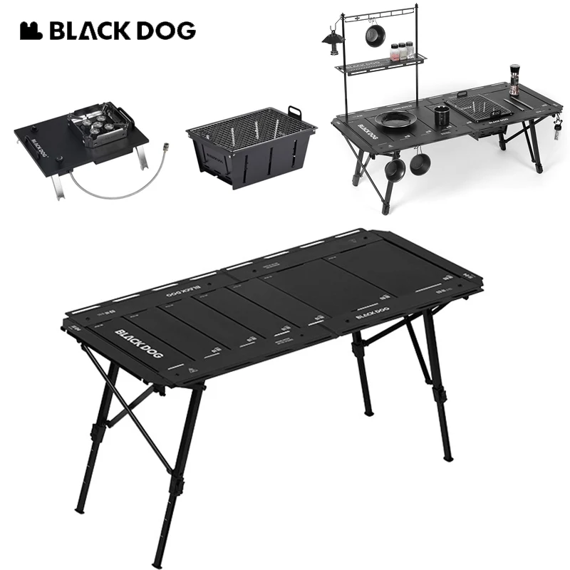 

Naturehike BLACKDOG Camping Tactical Table Aluminum Alloy Adjustable Portable Outdoor Hundred Folding IGT Table Can Spliced