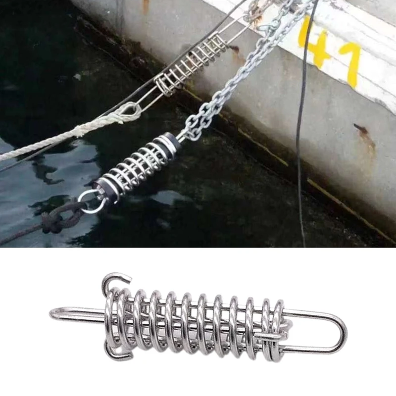 Boat Docking Mooring Spring Stainless Steel 316 Damper Snubber Marine Springs Ship and yacht accessories Anchor Mooring Device