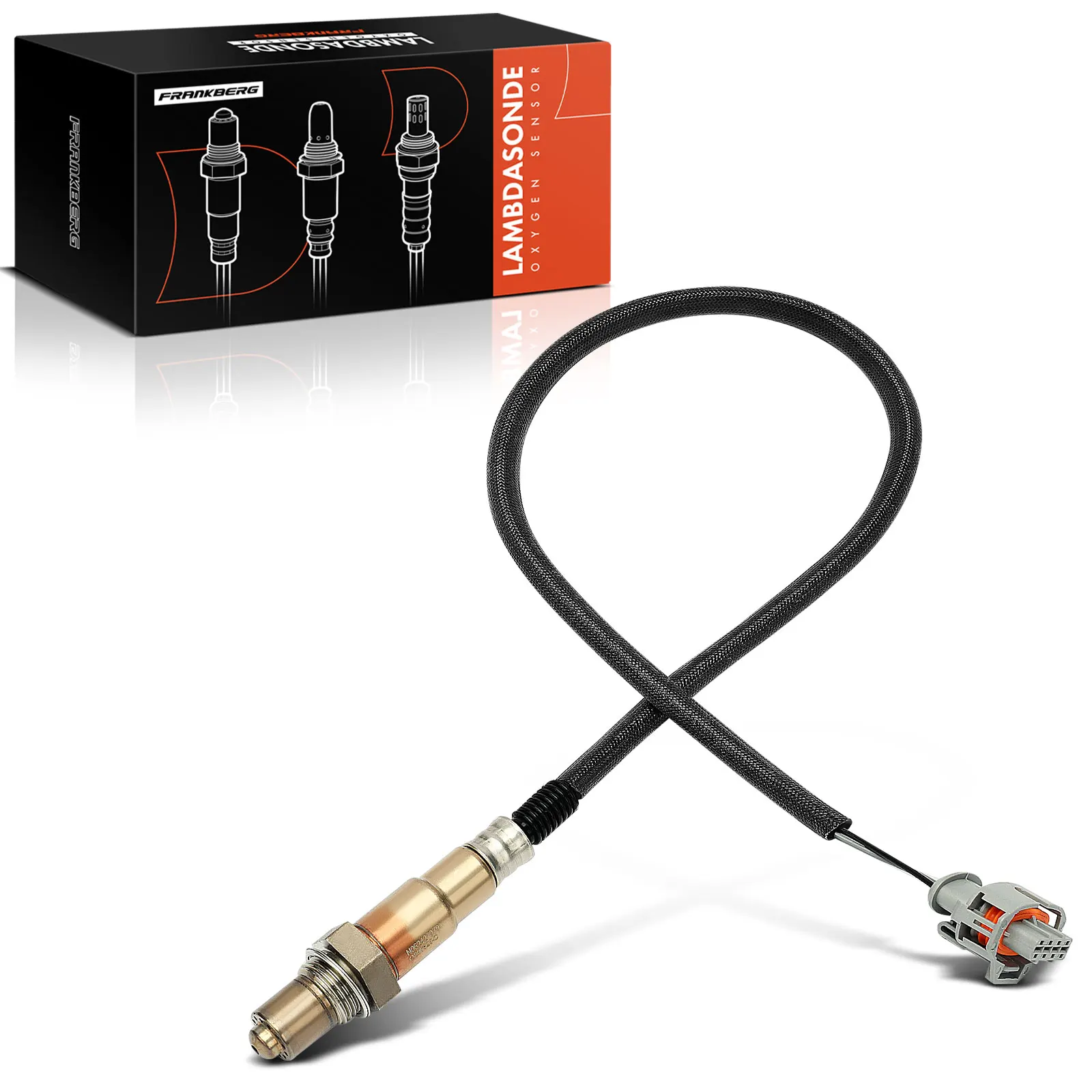 Frankberg 1x Lambdasonde Katalysator Diagnostische sonde voor Porsche 911 Cabriolet Targa 997 3.6L 3.8L 99760617701 99760617702