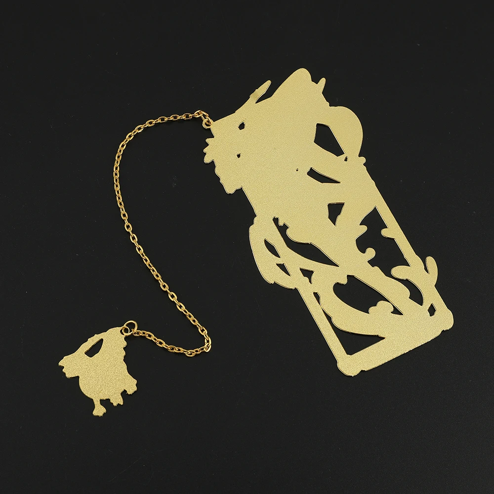 Anime Game Genshin Impact Classical Style Chain Bookmark Yun Jin Zhongli Hollow Out Collectible Bookmark Gifts for Read Lover