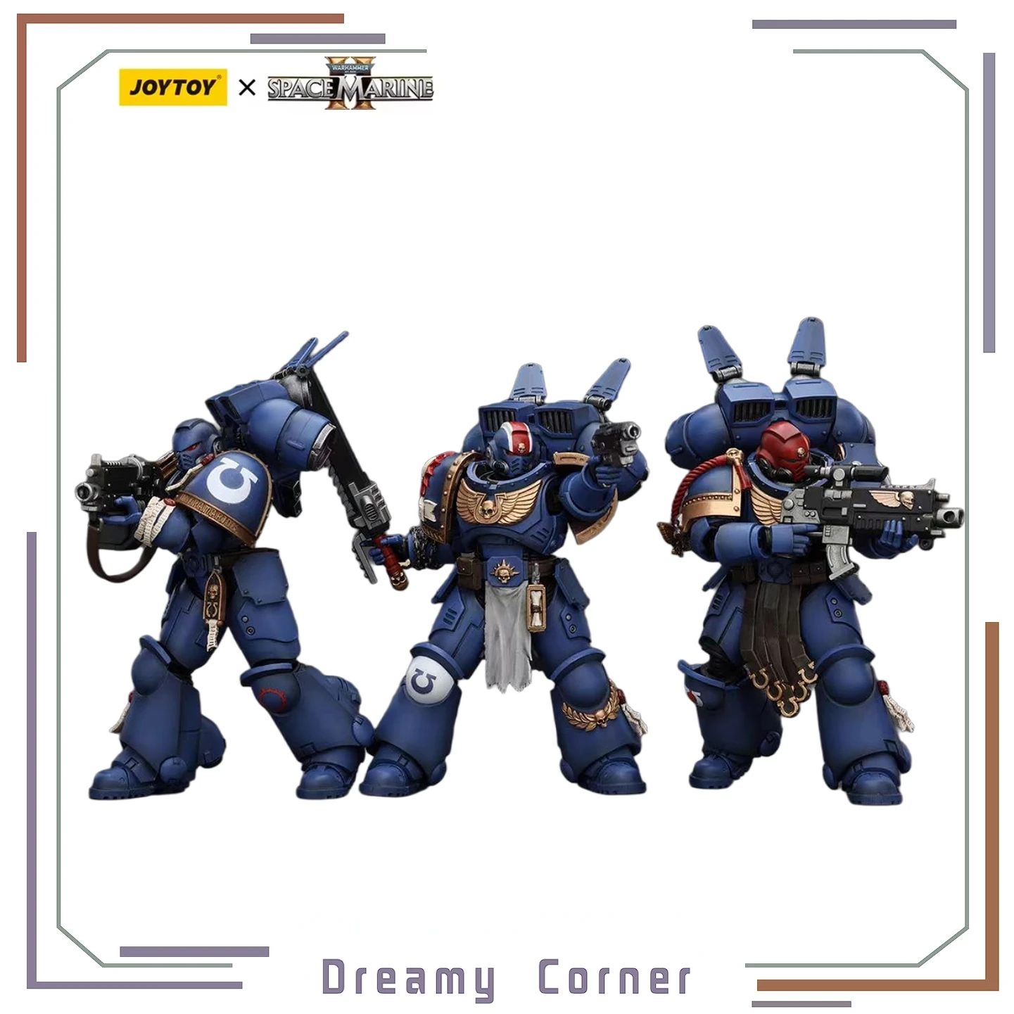 

【In Stock】JOYTOY SPACE MARIRIE Ultramarines Brother Chairon Lieutenant Titus Sergeant Gadriel 3PCS 1/18 Action Figures Toys