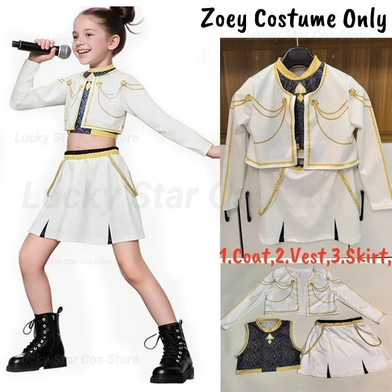 

Halloween Kids Demon Hunters Zoey Rumi Mira Costume Dress Virtual Idol Movie Cosplay for Girls' Kids Halloween Carniva Costume