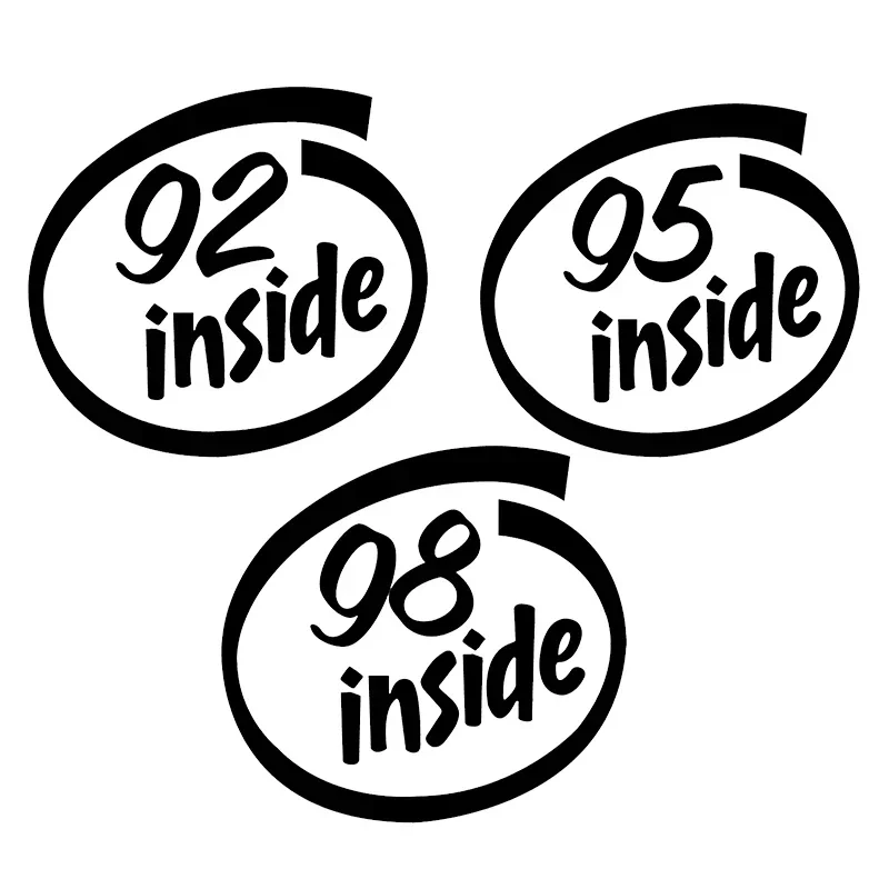 

Vinyl Decal Gas 92# 95# 98# Inside Car Sticker Waterproof Auto Decors for Carbody Bumper Rear Window