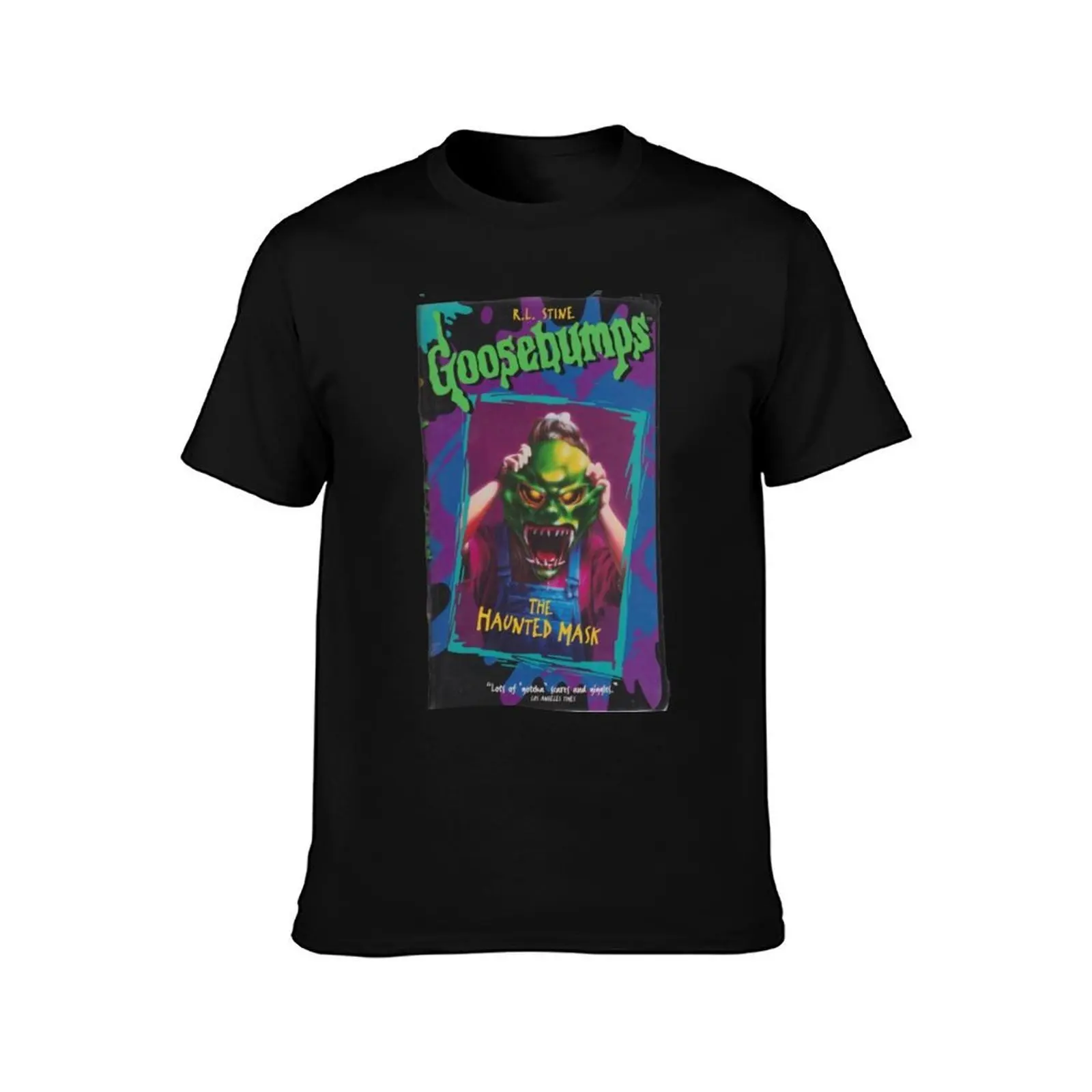 Goosebumps T-Shirt, Summer Casual Cotton Tee, Oversized Streetwear Tops, Vintage Graphic Print, Loose Fit Short Sleeve