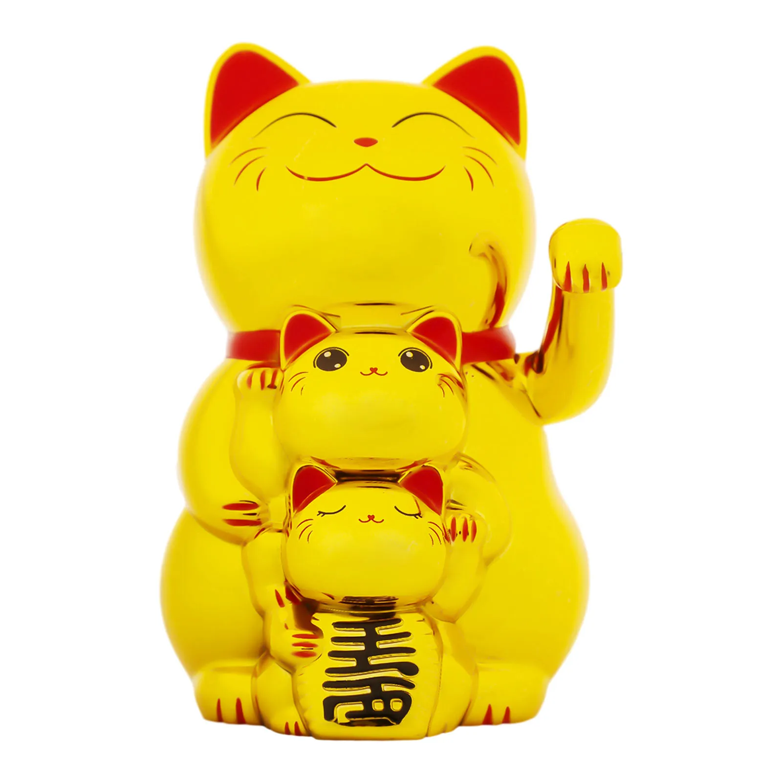 Shop 7.7*7.7*11.4CM Yellow White Black Gold Lucky Cat Lucky Cat Ornament Shop Decor 4 Color Automatic Light Energy