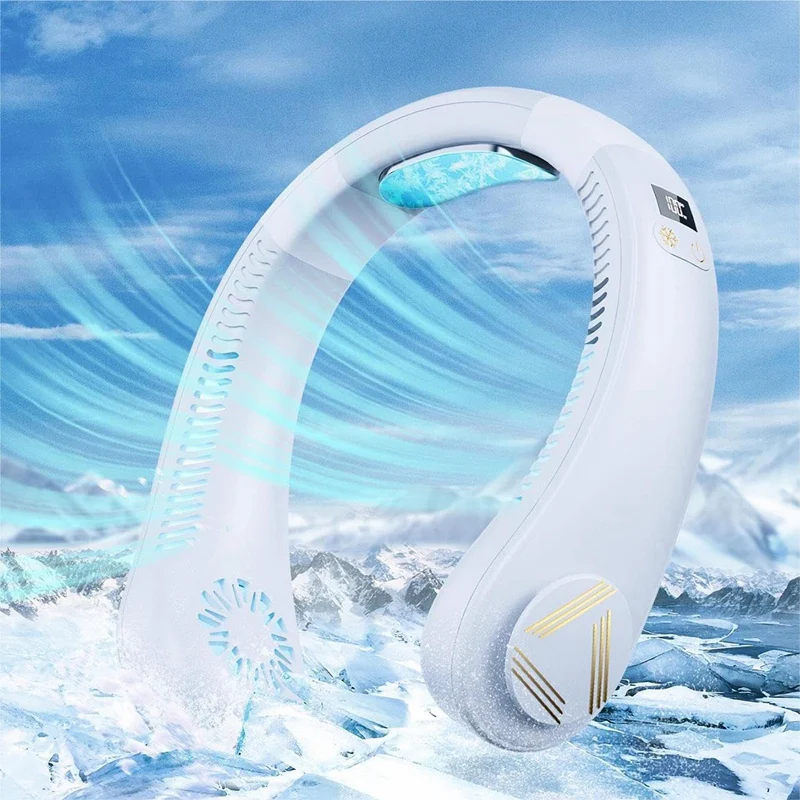 

1 Piece Portable Hanging Neck Air Conditioner Fan 4000Mah Wearable Air Conditioner Neck Fan