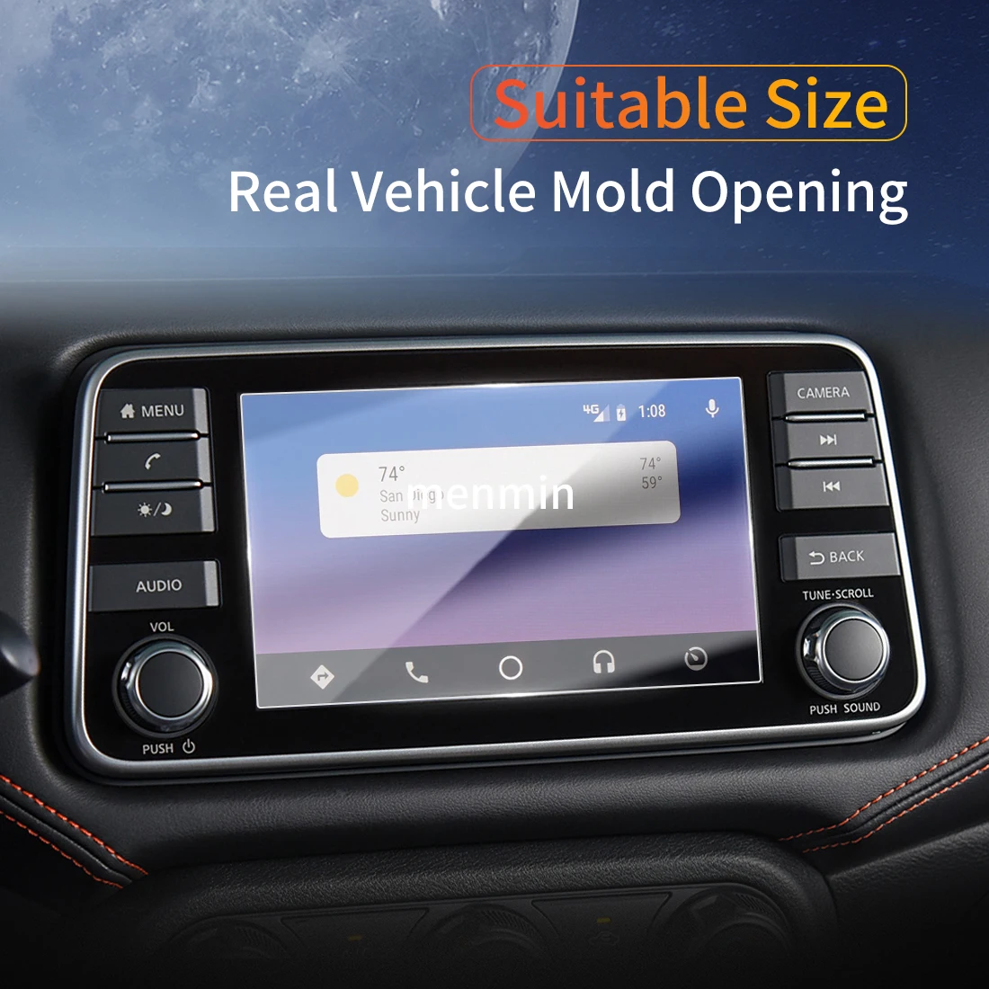 

Car Stickers Dash Carplay Mirror Screen Protector Display Tempered Glass Protective Film Vehicle For24 Nissan SUNNY