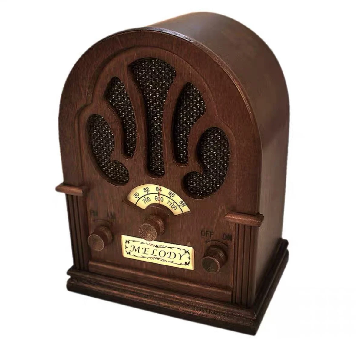 Retro Radio, Antique Old Man Wooden Bluetooth CD Player, Classical Style New Residence