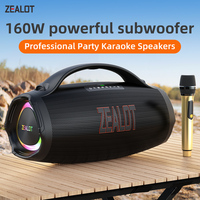 ZEALOT-S98M Karaoke Portable Bluetooth 5.3 Speaker System with 1-2 Wireless Microphones Home Family festival Gift birthday