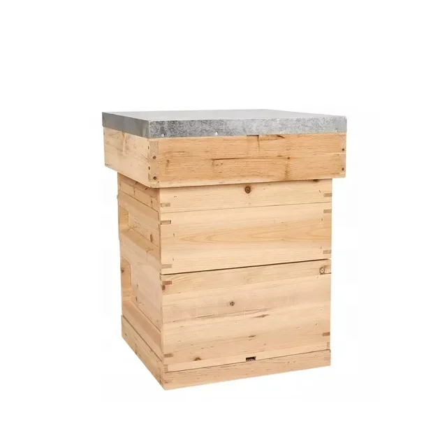 British National Beehive Wooden Honey Bee Box For Bee