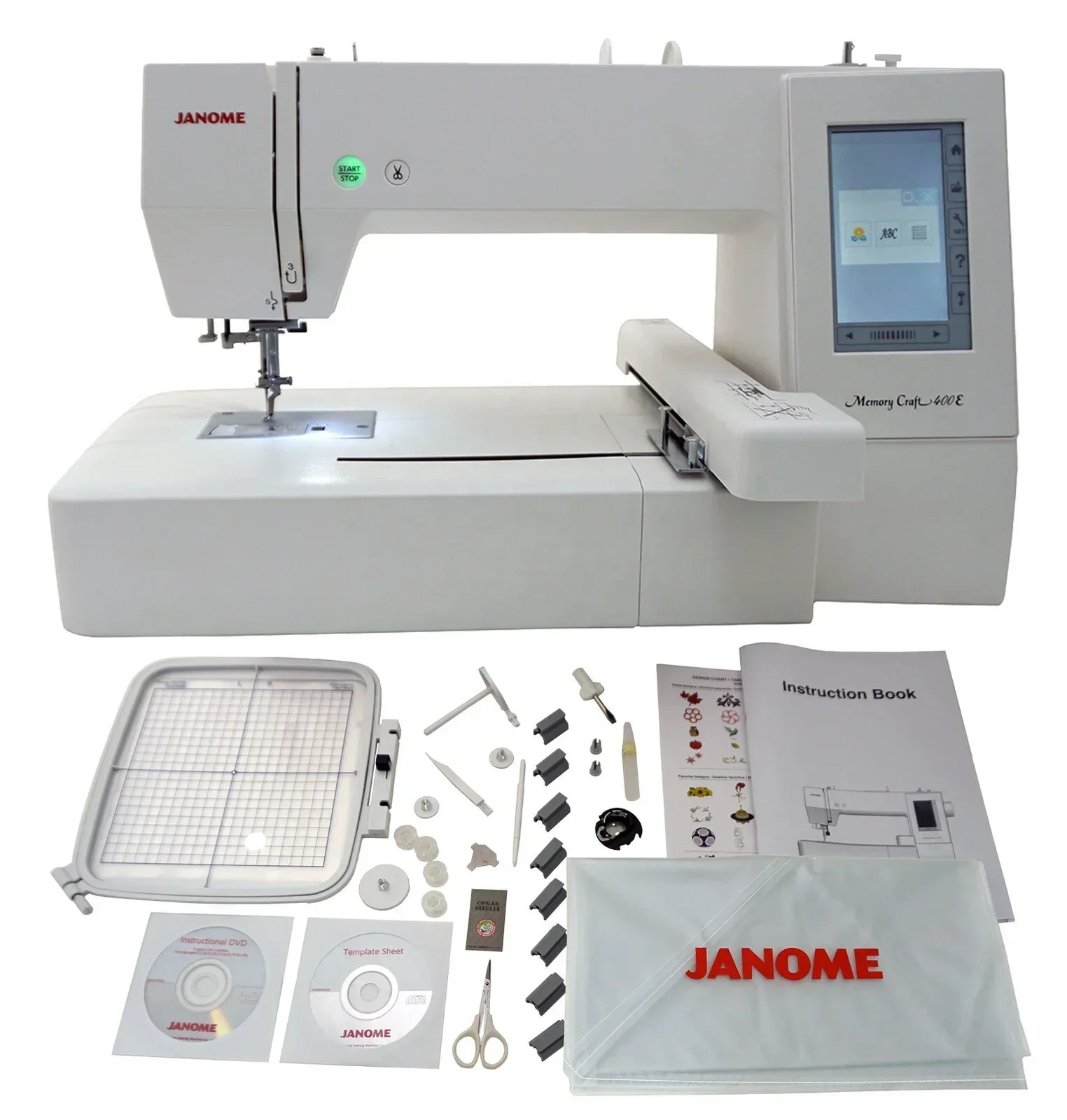 SUMMER SALES DISCOUNT ON Buy With Confidence New Original Activities Janome Memory Craft 400E Embroidery Machine with Exclusive