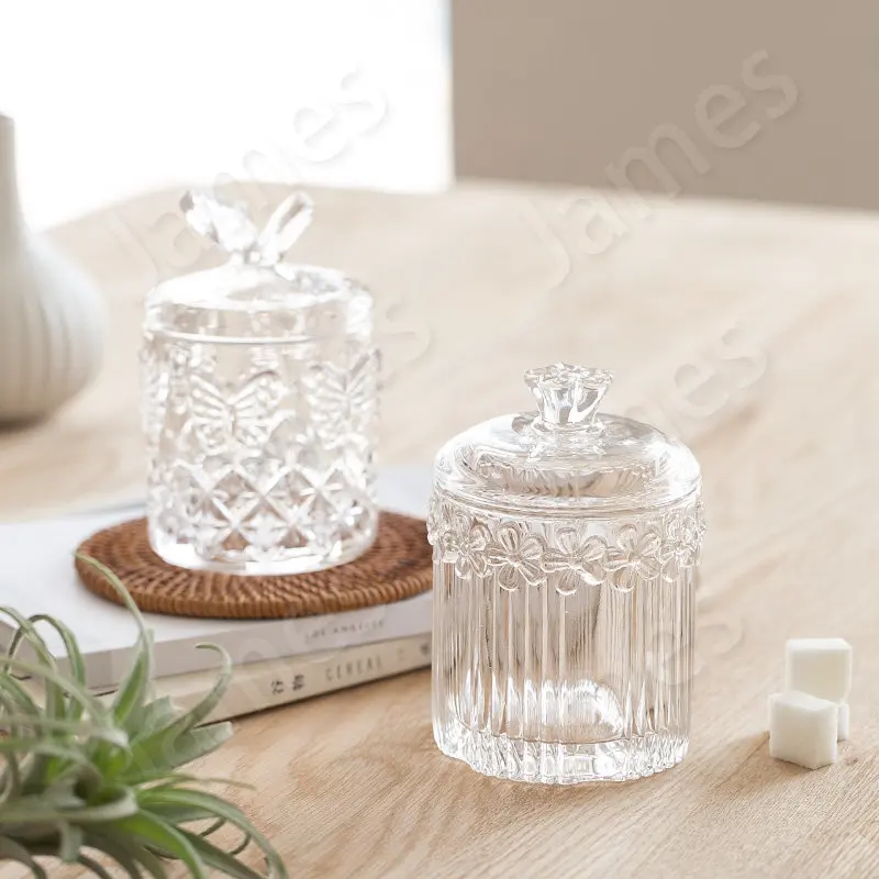 

Simple Modern Glass Jars and Lids Glass Container Glass Jars Food Storage Containers Honey Jar Nordic Style Classic Glass Jars