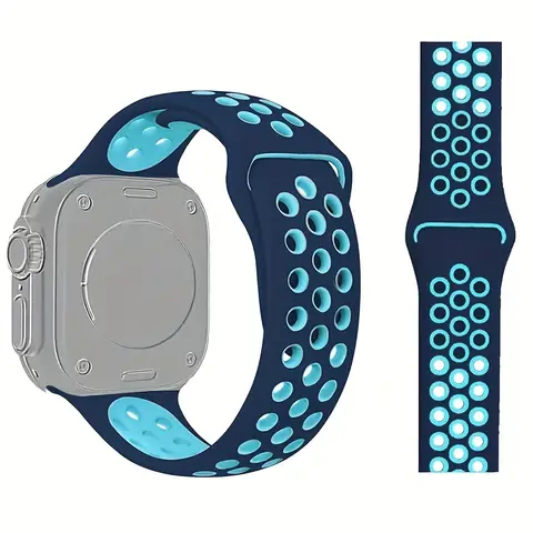 Sport straps for apple watch Series 10 42mm 46mm band ultra 2 49mm 40mm-44mm 45mm 41mm silicone band iwatch 10 9 8 7 6 SE 5 4 3