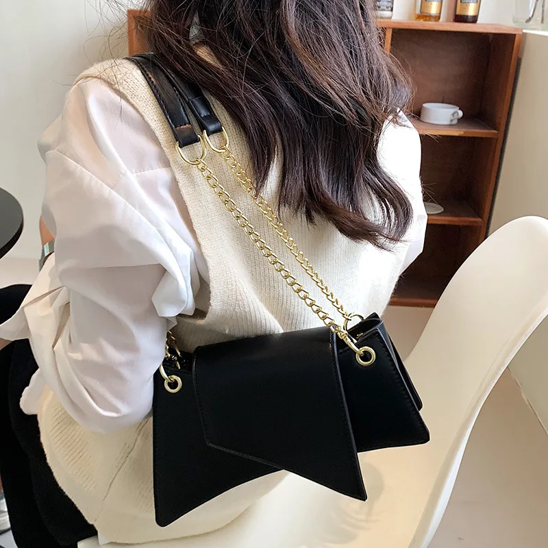 

Fashionable Chain Shoulder Small Square Bag Stylish PU Crossbody Handbag Girls Personalized Trendy Accessory