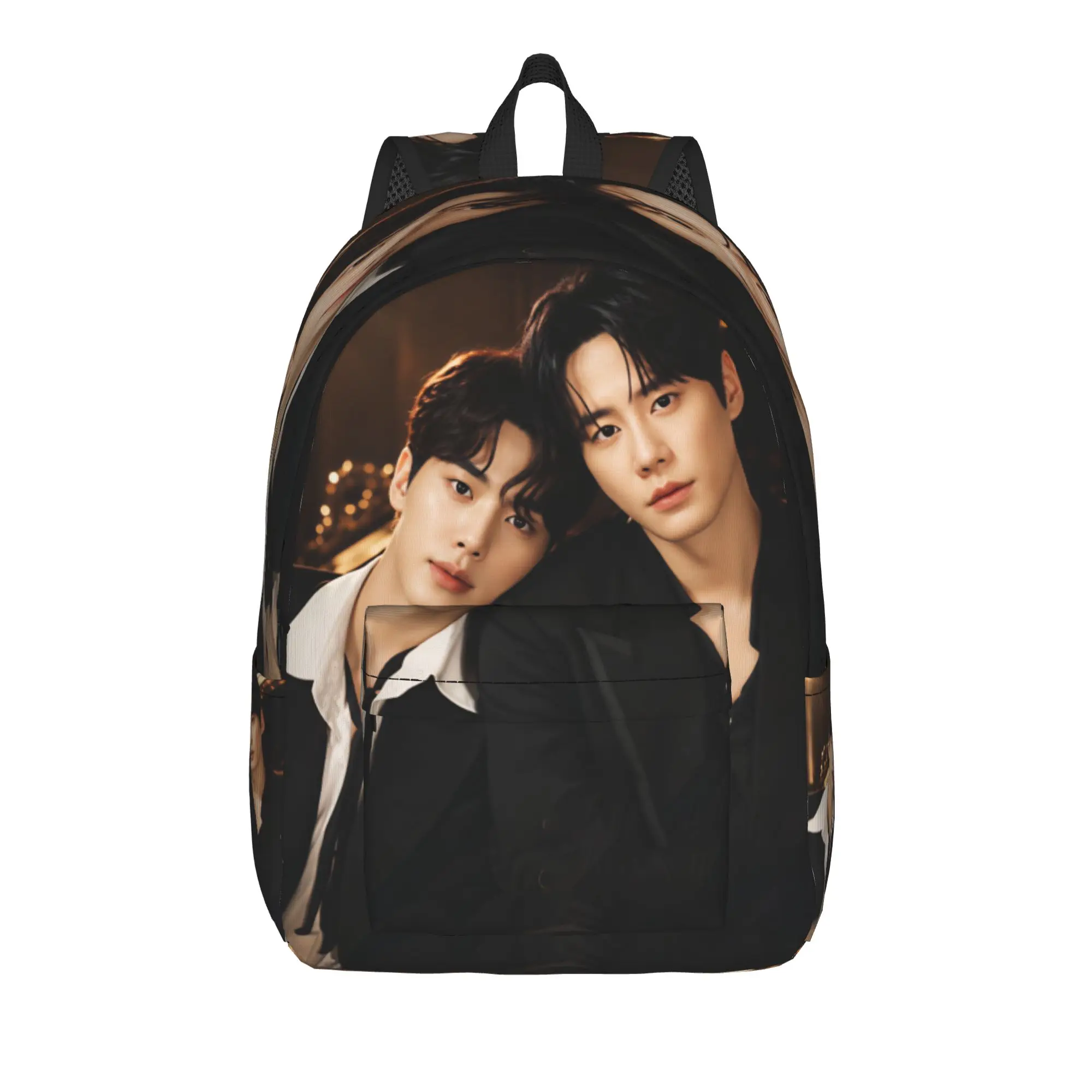 Kdrama Four Hands Two Sonatas Backpack Female  Large Backpacks Polyester Style School Bags Hiking Custom Rucksack