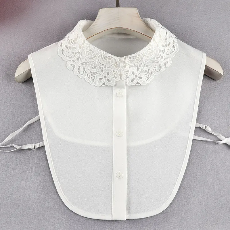 

Linbaiway Women Solid White Fake Collar Ladies Detachable Collar Female Shirt False Collar Sweater Dress Shirt Decororation