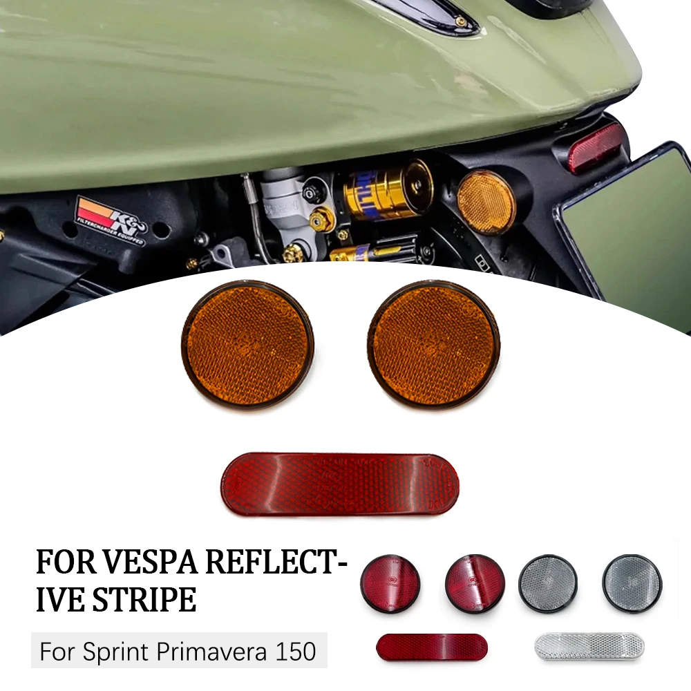 

For Vespa Sprint Primavera 150 Reflector Nuts Warning Reflector Motorcycle Exterior Accessories