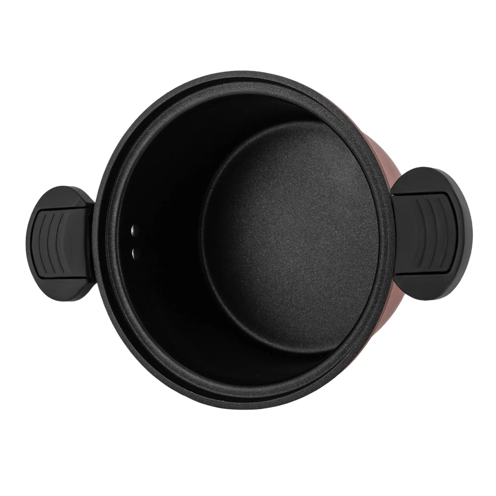 طنجرة الضغط الدقيقة المصنوعة من الفولاذ المقاوم للصدأ باللون الأحمر - طلاء غير لاصق للوجبات السريعة والطهي بالضغط العالي