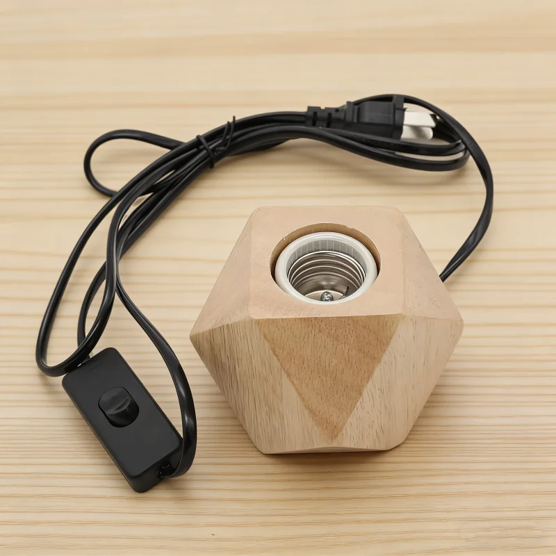 Wooden Table Lamp Base Luminaria Lamp Holder Personality Wood Lamp Base Home Decor Lamp Holder For Living Room Drop Shipping
