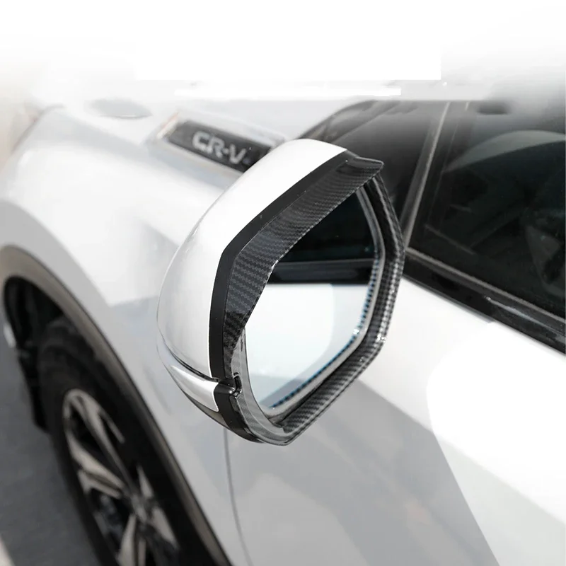 For Honda CRV CR-V 2017 2018 2019 2020 2021 2022 Hybrid ABS Car Rearview Side Mirror Rainproof Shell Cover Eyebrow Trim view 4