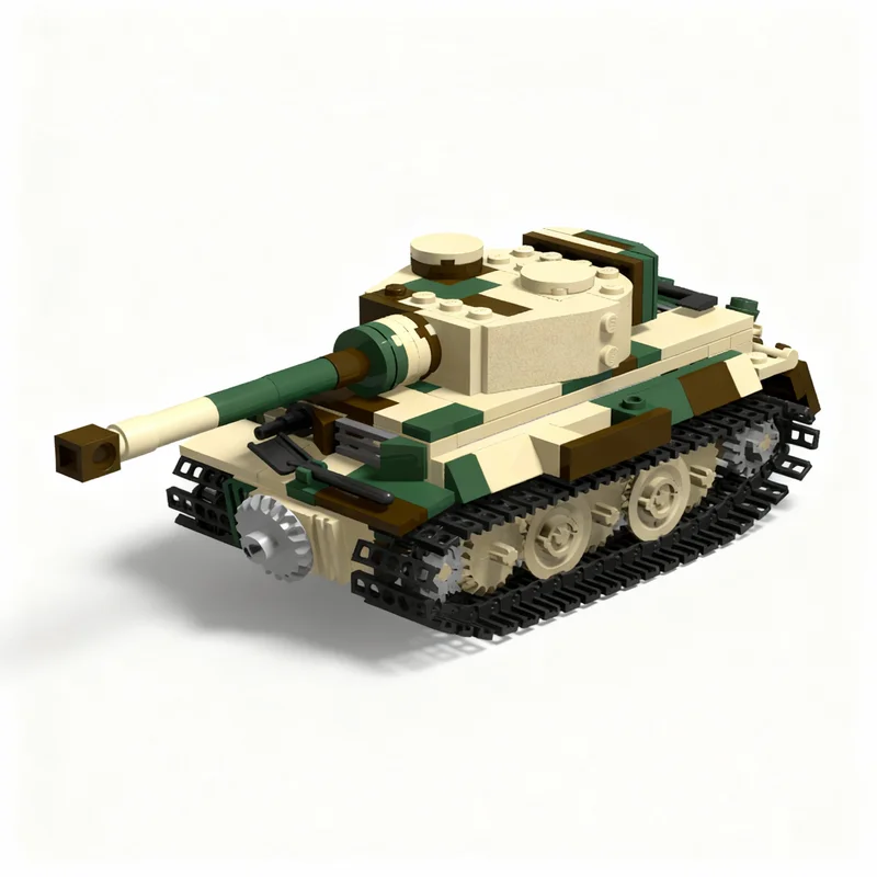 

346pcs MOC Easy Tiger Tank Model Building Blocks Construction Toy Christmas Gifts DIY Creative Idea Education Birthday Assemble