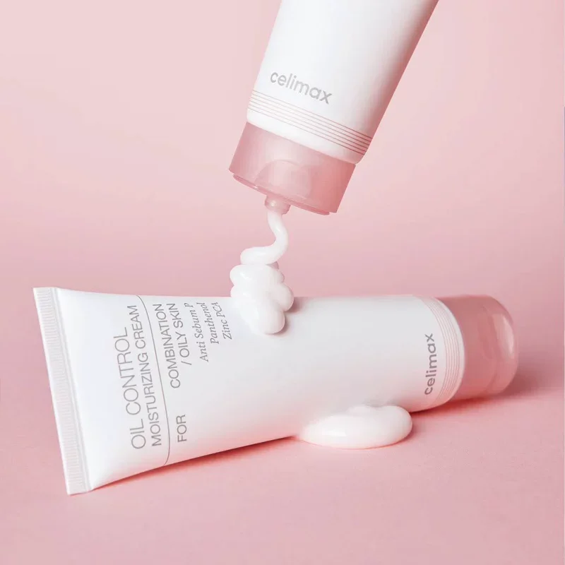 Celimax Oil Control Moisturizing Cream Shine Reducing Balancing Hydrating Non Greasy for Combination Oily Skin Daily Facial Care
