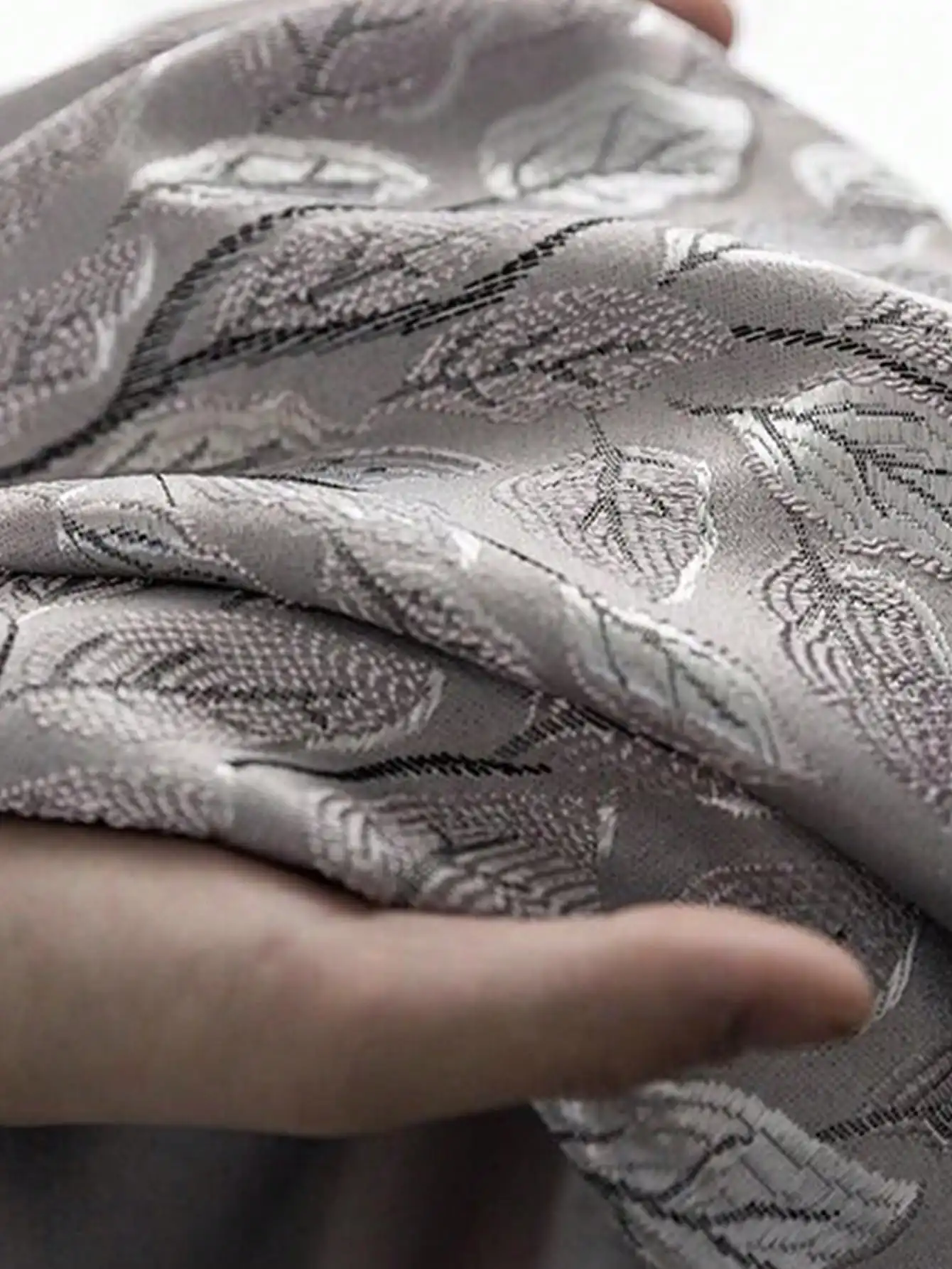 Thickened Full Blackout Grey Curtains Fresh Countryside Living Room Bedroom Insulation Light blocking Simple Sunshade Cloth