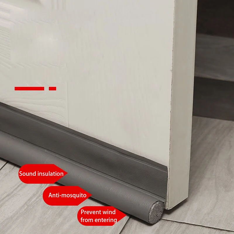 Picture 3: Windproof Seal Strip Draught Excluder Stopper Door Bottom Guard Double Protector Doorstop Dust-Proof Blocker Sealer Soundproof