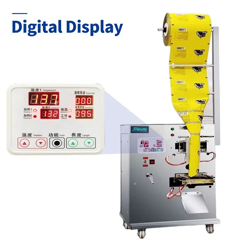 Back-sealing hand-feeding packaging machine granules powder seasonings sealing machine packaging equipment