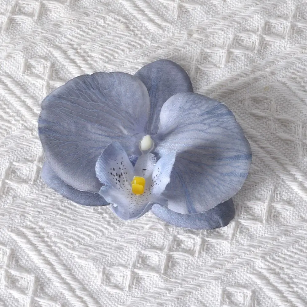 Pendientes para Hacer Joyas, Manualidades, Flores Simuladas, Accesorios Hechos a Mano, Tocado, Decoración de Flores de Orquídea y Mariposa, Horquilla para el Cabello, Regalo