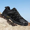 HIKEUP Men's Hiking Shoes Suede Leather Outdoor Shoes Wear-resistant Men Trekking Walking Hunting Tactical Sneakers 6