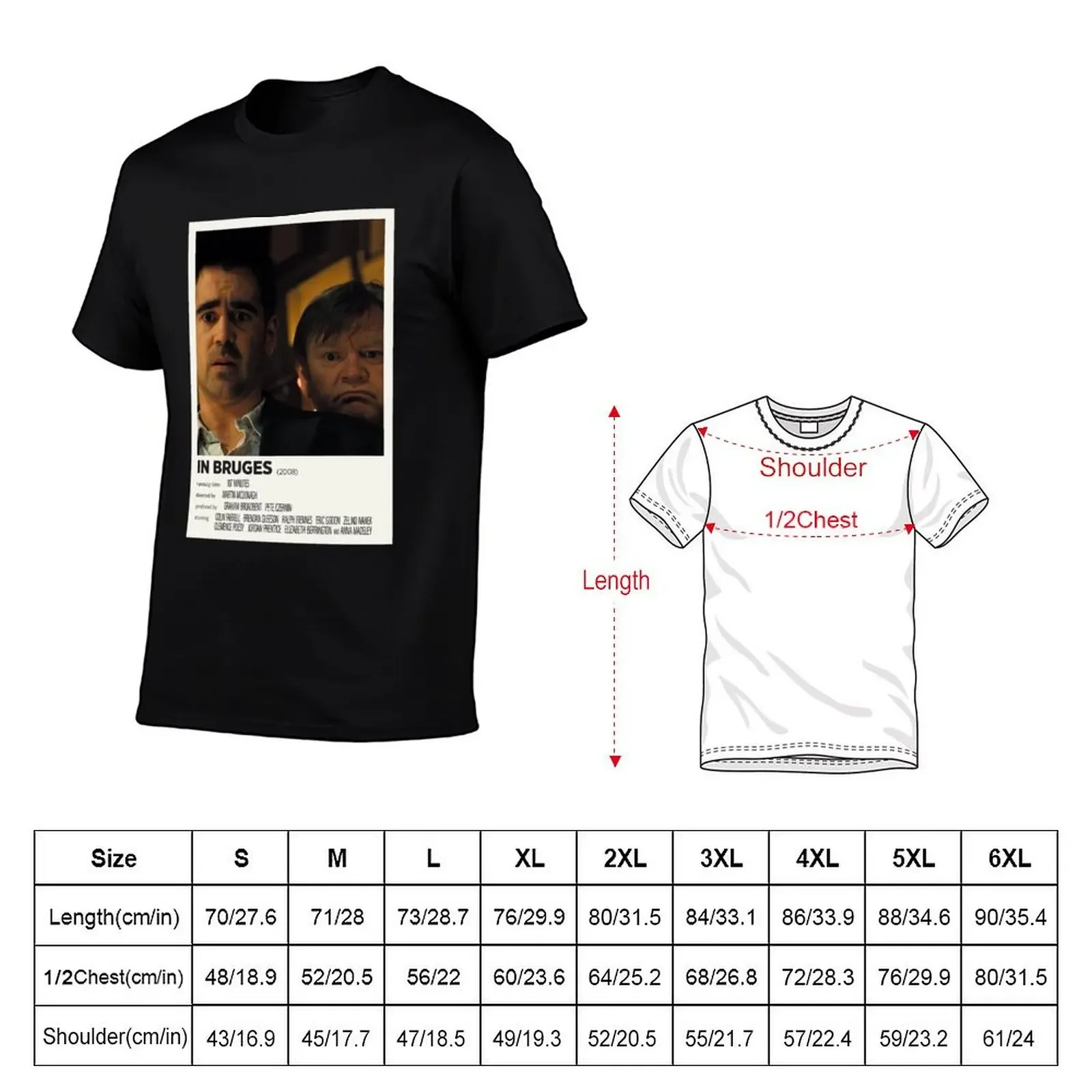 In Bruges (2008) Alternative Film Classic T-Shirt clothes baggy shirts Men's cotton t-shirt