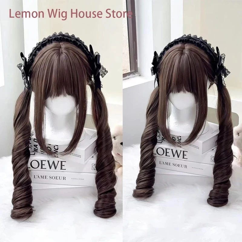 

Парик ABC123Lolita Tea Brown, длинный, кудрявый, для женщин, в стиле римской принцессы, для Хэллоуина, Рождества, косплея Hea3;b,6/k'5;