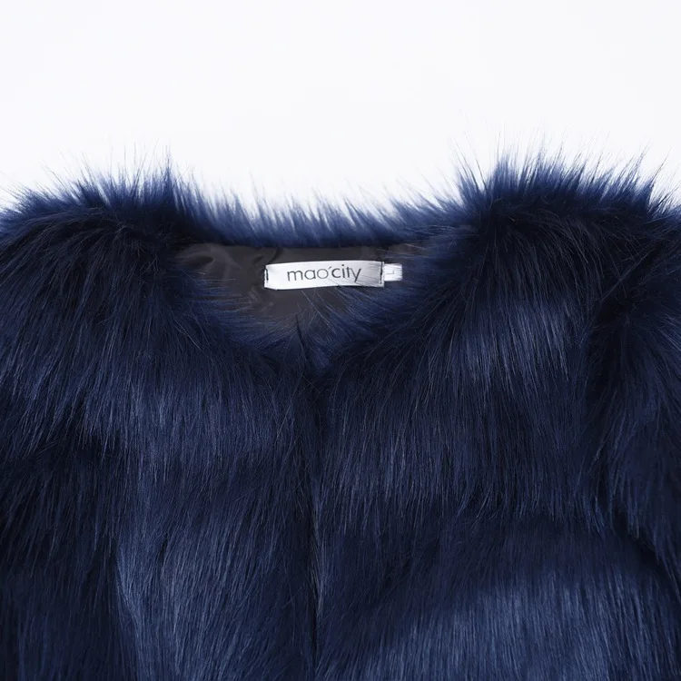 Women\'s Short Fur Imitation Coat, Versão Coreana, Long Fox Hair, AliExpress, Fonte de Comércio Exterior, Vendas Diretas do Fabricante