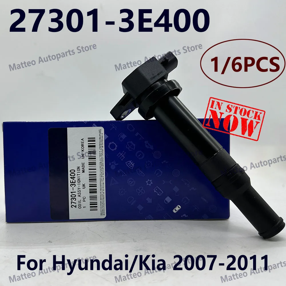 

1/6 PCS 27301-3E400 UF558 Ignition Coil For Hyundaii Santa Fe K-ia Optima Rondo 2.7L V6 273013E400 High Quality
