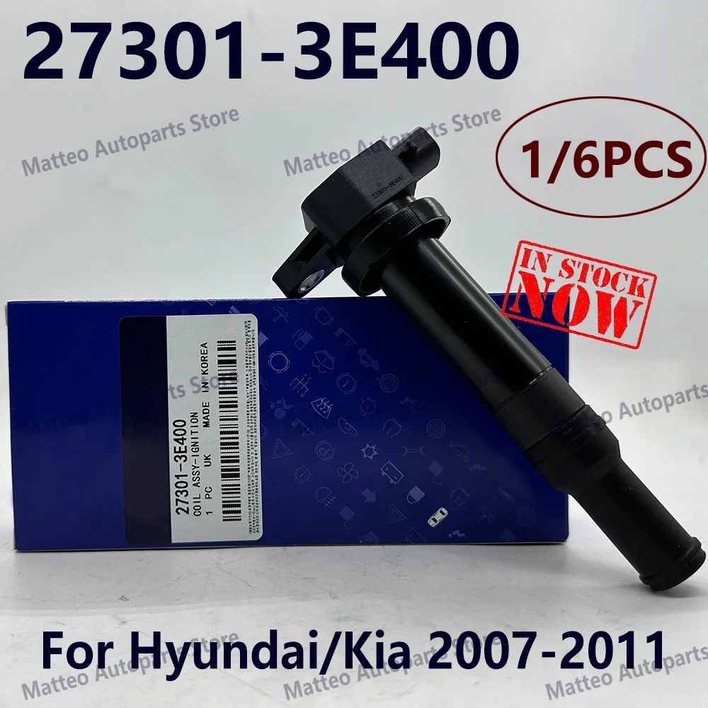 

1/6 шт. 27301-3E400 UF558 Катушка зажигания для Hyundaii Santa Fe K-ia Optima Rondo 2.7L V6 273013E40 0 Высокое качество