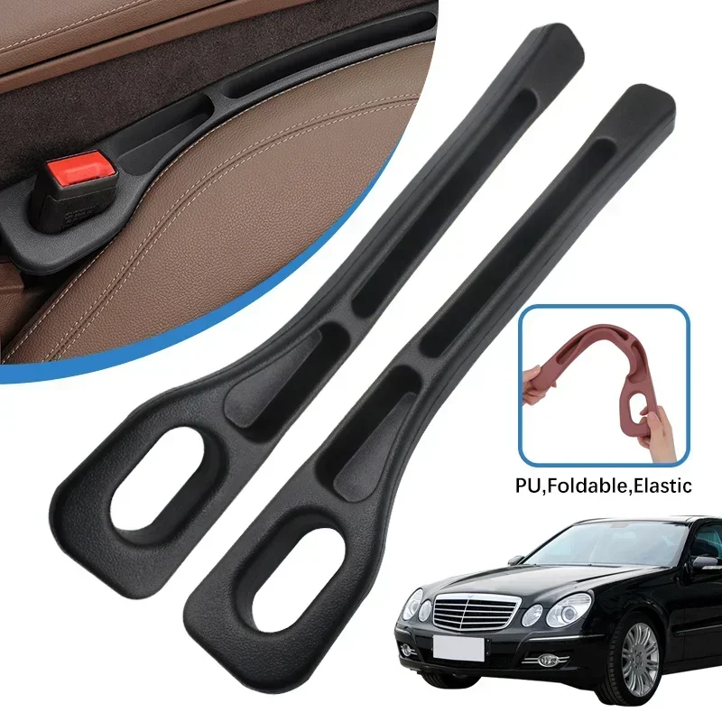 

2PCS Car Seat Gap Filling Plug Cushion Side Seam Leak Proof Strip For Mercedes Benz E class E280 E260 E350 E230 Auto Accessories