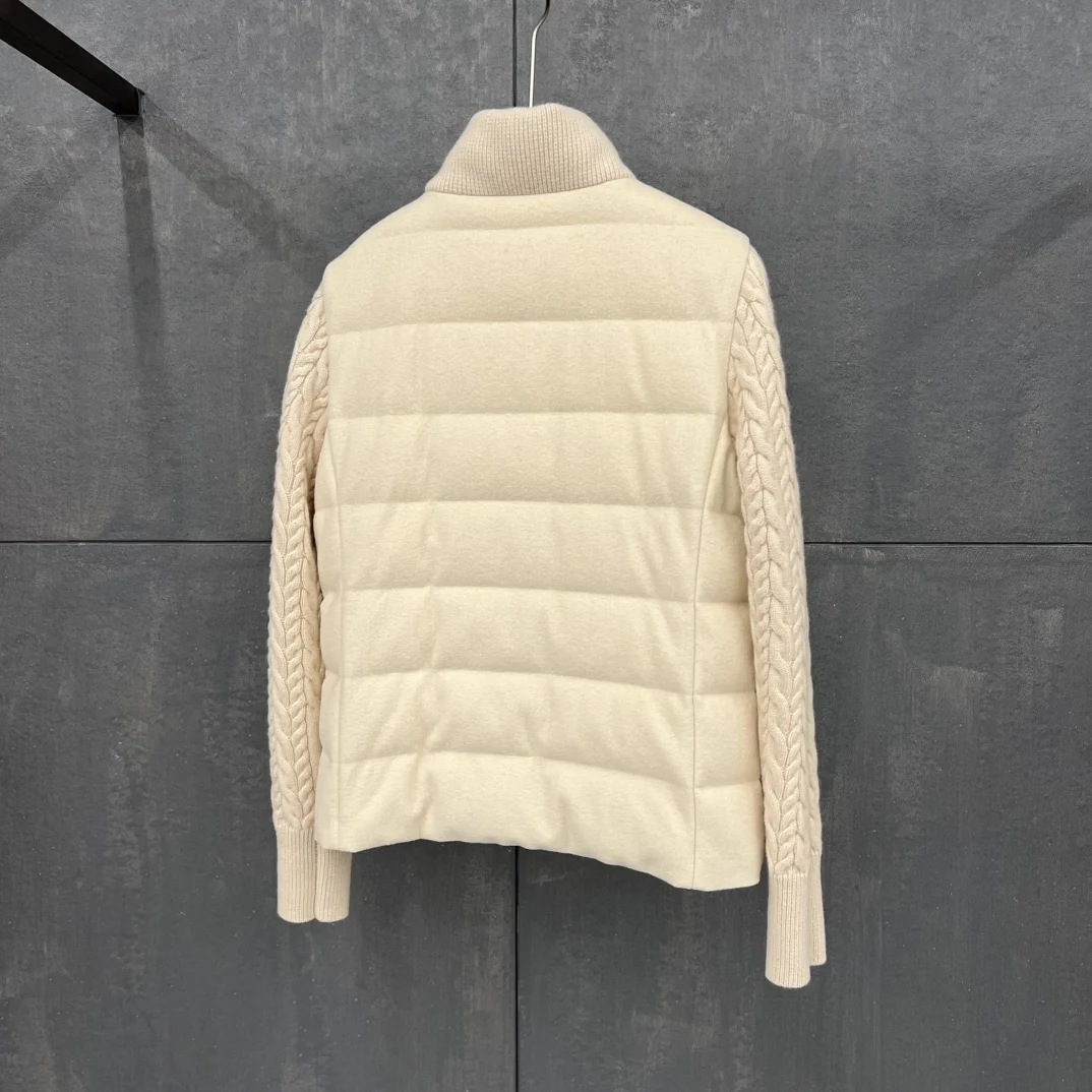 جديد خريف/شتاء عالي الجودة، عصري، كاجوال 90% سترة أوزة للنساء 10% كشمير، 90% صوف