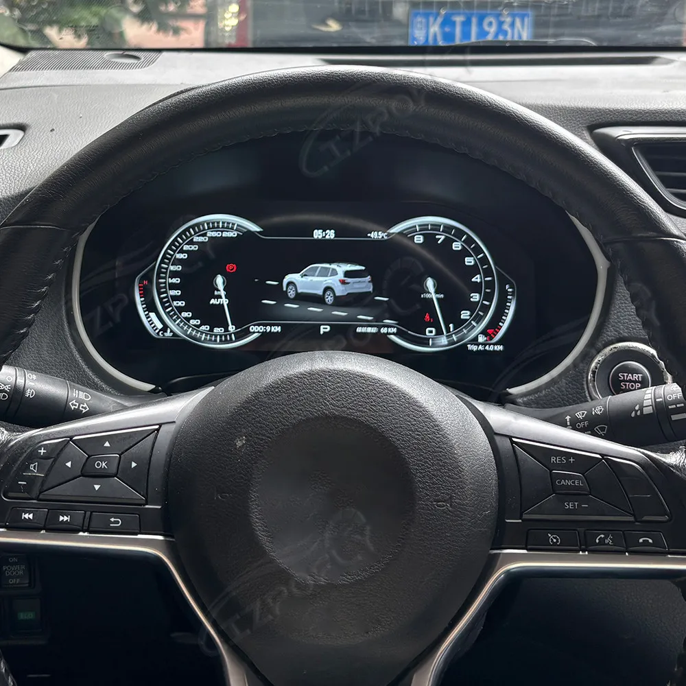 LCD Speedometer Car Dashboard 12.3 inch For Nissan X-Trail 2014-2022 Qashqai 16-22 Cluster Virtual Cockpit Instrument Display
