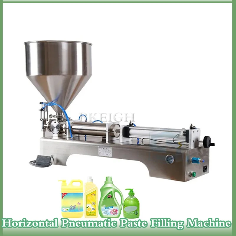 Pneumatic Commercial Paste Ketchup Filling Machine Cosmetic Detergent Shampoo Lotion Packaging Machine